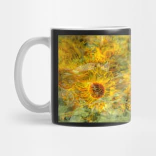 Sunflower, sunflower, abstract, (Helianthus annuus) Mug